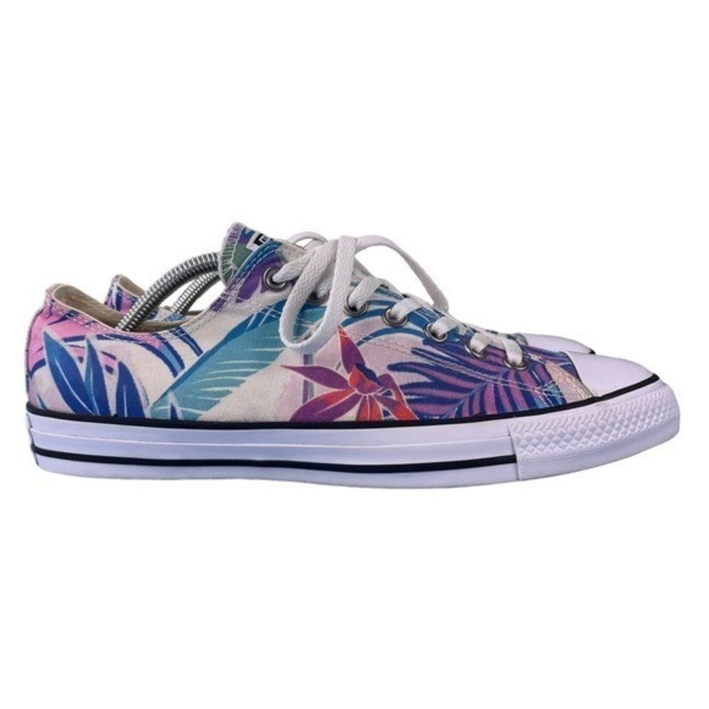 Converse All Star‎ Tropical Floral Beach Canvas Low Top Sneakers Men 10 Women 12